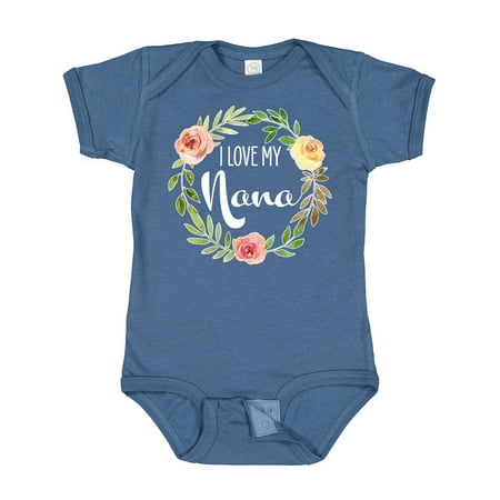 

Inktastic I Love My Nana- Flower Circle Gift Baby Boy or Baby Girl Bodysuit