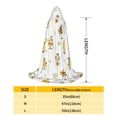thumbnail image 2 of Honeii Gnome With Sunflower Print Poncho Cape, Cloak Coat, Snuggly Hooded Wearable Blanket, Hooded Cape For Teenagers,Halloween Costumes-Large, 2 of 7
