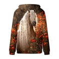 thumbnail image 4 of Womens Fall Pullovers TIANEK Winter Long Sleeve Horse Graphic Ethnic Style Hoodies With Pocket Drawstring Loose Fit Womens Crewneck Sweatshirt Sweatshirts for Teen Grls, 4 of 4