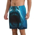 thumbnail image 2 of Logiee Open-Mouthed Shark Print Mens Swim Trunks Quick Dry Board Shorts,Breathable Hawaii Beach Shorts Swimwear Bathing Suits-3X-Large, 2 of 6