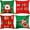 X-mas 10, variant on Merry Christmas Pillow Covers 20x20 Set of 4 Velvet Christmas Pillow Cases Red Green Xmas Holiday Throw Pillow Covers Soft Christmas Tree Cushion Covers for Outdoor Home Bed Sofa Couch(20 Inch)