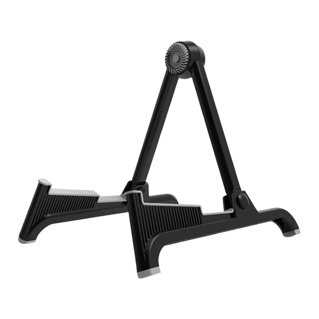 Atril multiusos para guitarra, resistente y portátil, para bajo eléctrico. Negro Gris