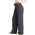 thumbnail image 4 of Aricy Wide Leg Sweatpants Women Drawstring High Waisted Joggers Casual Y2k Trouser Sweat Palazzo Pants with Pockets, 4 of 5