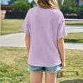 thumbnail image 4 of 2025 Girls Tops, Tees & Shirts Children Girls Shirts for Girls Printed Short Sleeve T Tennis Clothes for Shirts Oversized Tops Tee Shirts Casual Crewneck Basic, 4 of 6