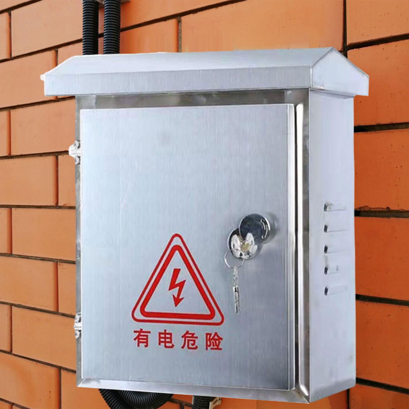 lacooooppia Outdoor Electrical Box Practical Versatile Dustproof Waterproof Junction Box Round Lock