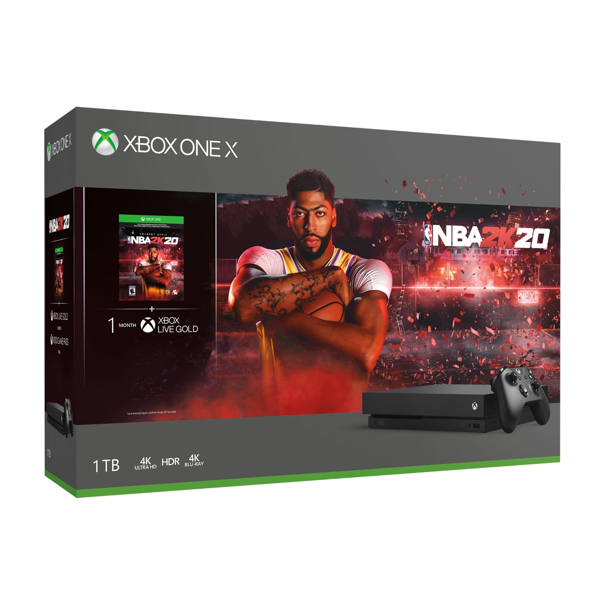 Microsoft CYV-00343 Xbox One X NBA 2K20 Bundle (1TB) - Black
