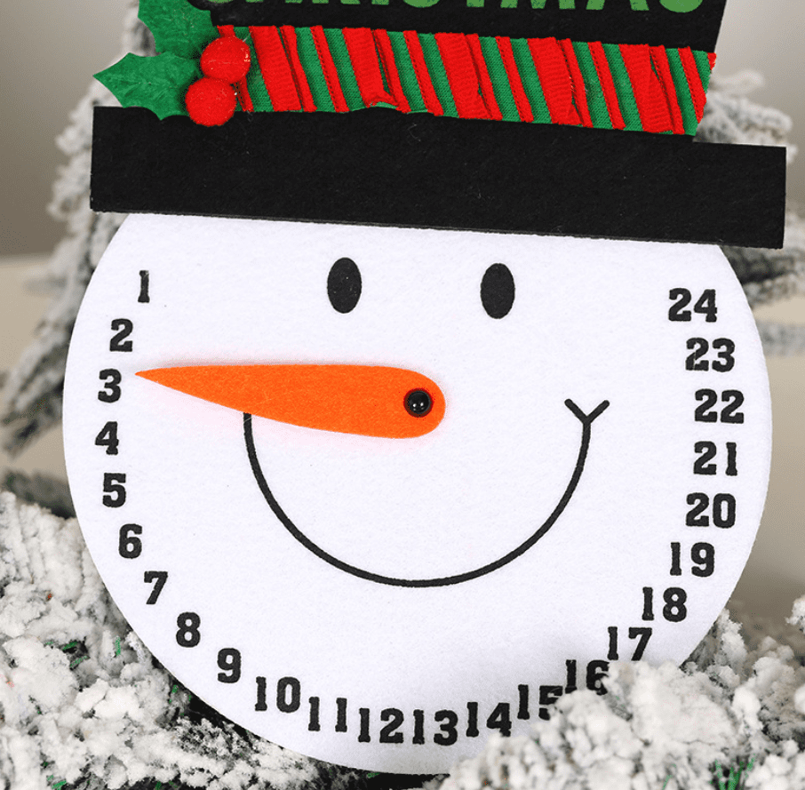 Wooden Wall & Door Decoration Days Until Christmas Countdown 1 HYOUNINGF Christmas Countdown Outdoor Hanging Snowman Advent Calendar for The Holidays