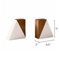 thumbnail image 3 of Better Homes & Gardens Wood and Marble Bookends, 1.77" x 4.56", 3 of 6