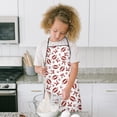 thumbnail image 4 of Football and Ribbon Shapes Pattern Kids Aprons for Girls and Boys,Adjustable Neck Strap Toddler Aprons for Kids Cooking Baking, 4 of 7