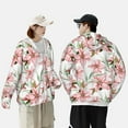 thumbnail image 6 of Balery Lilies Flowers Men's Women's UPF 50+ Sun Protection Lightweight Hoodie Performance Long Sleeve Shirt for Fishing Running-X-Large, 6 of 9