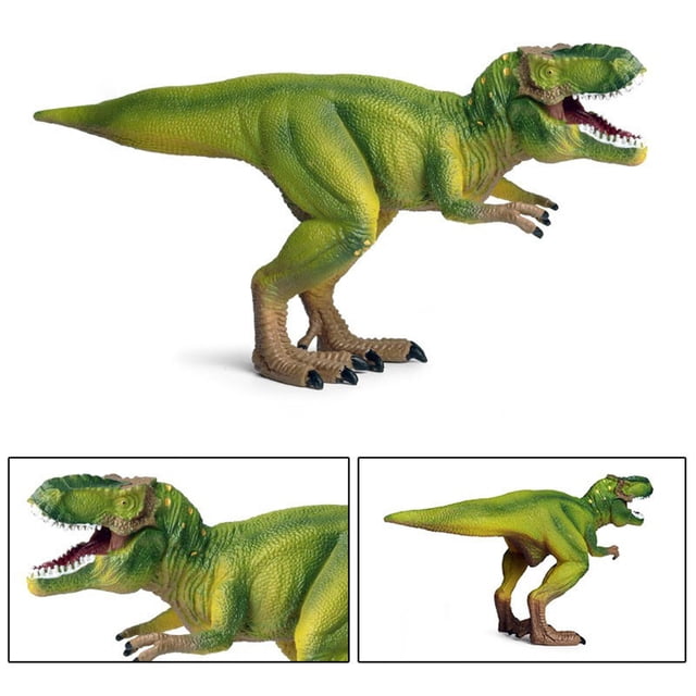 Educational Dinosaur Toy Tyrannosaurus Rex Collectible Prehistoric Ornament Learning Dinosaur Figure For Christmas Desktop Birthday Children Verde CUTICAT Figuras de dinosaurios