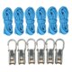 thumbnail image 5 of Cuerda con tensor de rodillo, ajustador de paracord, kit de , durabilidad, alta resistencia, herramienta para tensar cuerdas en embarcaciones. 6 cuerdas 6 ganchos, 5 of 8