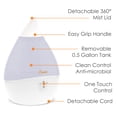 thumbnail image 3 of Humidificador de aire Crane Droplet Ultrasonic 1.9L para dormitorio blanco, 3 of 8