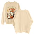 thumbnail image 4 of Sweatshirt for Women Spooky Season Sweatshirt Halloween Crewneck Sweatshirt Graphic Lightweight Pullover Tops Fall Sweatshirt, 4 of 5