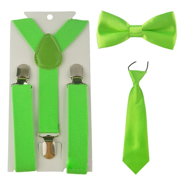 Enfants Bretelles Noeud Papillon: Mignon 3PCS Noeud Papillon Y Forme Bretelles Formelle Cravate