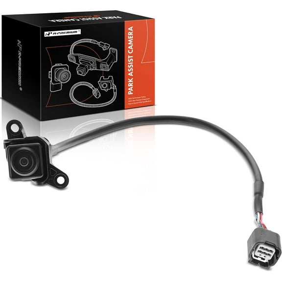 A-Premium Right Park Assist Camera Rear View Backup Reverse Camera Compatible with Select Honda Models - 2014 2015 2016 2017 Odyssey - Replace# 36580TK8A01