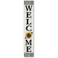 thumbnail image 2 of My Word! Welcome Check w/Sunflower Porch Board Welcome Sign and Porch Leaner for Front Door Porch Deck Patio or Wall - Indoor Outdoor Spring Farmhouse Rustic Vertical Porch and Yard Decor  8x46.5, 2 of 7