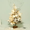 thumbnail image 1 of PENGXIANG 18Inch Mini Christmas Tree Light Tabletop Artificial Christmas Tree  LED String Lights  Christmas Tree Ornaments for Christmas Table Top Desk Decor Home Indoor Decoration, 1 of 8