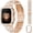A2 Rose Gold, variant on Bands with Bling Case Women Compatible with Apple Watch 40mm 38mm 41mm 44mm 45mm 42mm 46mm 49mm Luxury Metal Bracelet Replacement Strap for iWatch Series 11/10/9/8/7/6/5/4 SE/Ultra 3/2/1