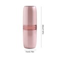 thumbnail image 3 of fastboy Toothbrush Case Portable Toothpaste Container Dust-Proof Sanitary Plastic Daily Use Simple Toothburshes Holder College Hiking four cups-pink, 3 of 8