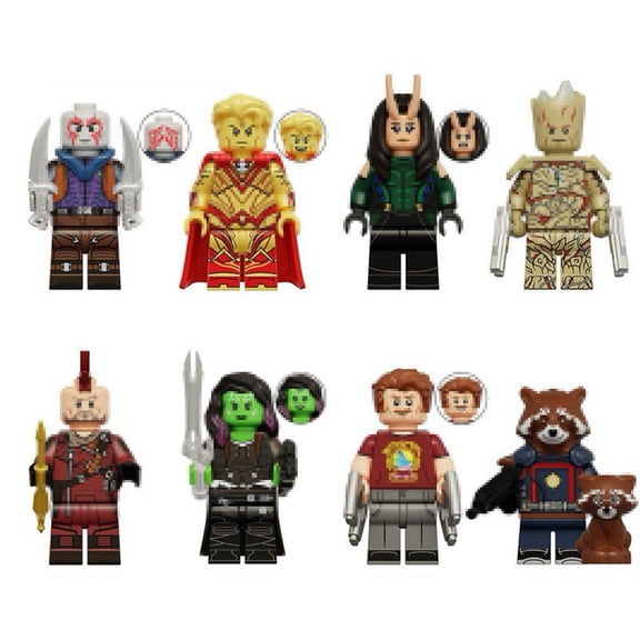 8PCS Minifigures Set –Movies Building Blocks, Creative Puzzle Toys for Children Christmas Gift Birthday Present