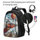 thumbnail image 2 of Fotbe Red Train Hot Air Balloon Mochila con Estampado y Puerto USB para Hombre y Mujer, Mochila Antirrobo, Mochila de Viaje, Mochila Escolar, Mochila Universitaria, 2 of 7