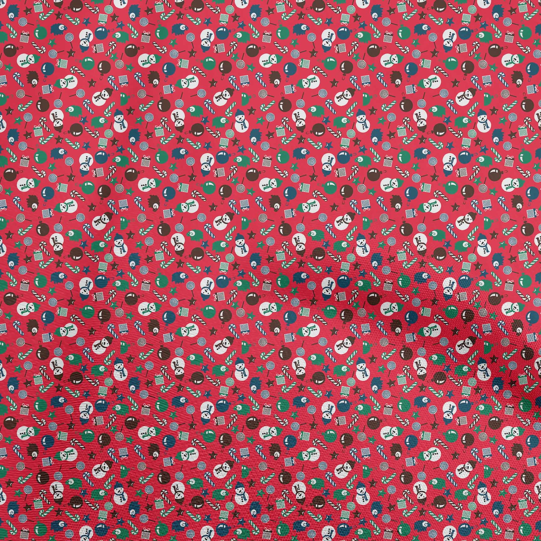 oneOone Cotton Poplin Twill Red Fabric Christmas Craft Projects Decor Fabric Printed By The Yard 56 Inch Wide