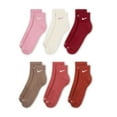 thumbnail image 2 of Women's Nike Everyday Plus Cushioned Training Ankle Socks, 6-pair Pack Color: Elemental Pink Multi Size: Medium, 2 of 2