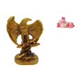 thumbnail image 1 of Escultura de resina, estatua de animal, figura de ciervo durmiendo, adorno de mesa coleccionable, pintado a mano para el hogar, la oficina, la sala de, 1 of 8