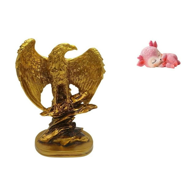 Escultura de resina, estatua de animal, figura de ciervo durmiendo, adorno de mesa coleccionable, pintado a mano para el hogar, la oficina, la sala de