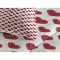 thumbnail image 3 of Ambesonne Vintage Valentine Quilted Coverlet 3 Pcs, Classic Hearts, Queen Size, Vermilion Off White, 3 of 4