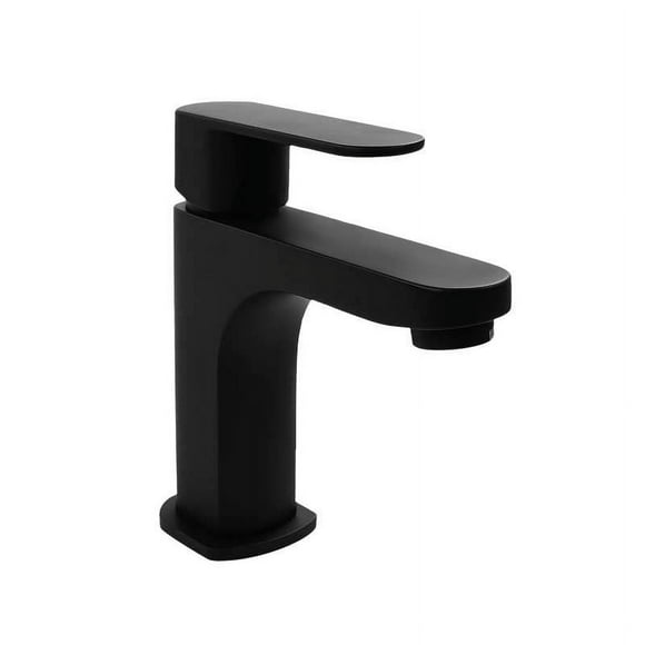 Dica Monomando Para Lavabo Corto Ecologico Color Negro Modelo 4438.2