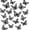 Black, variant on PETGLE 72 Pcs 3D Butterfly Decorations, Wall Decals and Stickers, Butterfly Paper Party Decorations, Birthday Decorations, Butterflies for Crafts, Cake Decorating(Rose Gold & Gold & Silver)