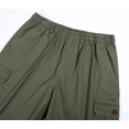 thumbnail image 3 of Abcnature Men's Athletic Shorts, Sports Gym Running Short Pants, Fashion Men's Pocket Buttons Solid Leisure Time Tooling Shorts, Cargo Casual Hiking Shorts Green XL, 3 of 3