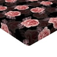 thumbnail image 4 of Ambesonne Blooming Roses Fitted Sheet, Vintage Scene Floral, Twin XL Size, Dried Rose and Pale Pink, 4 of 5