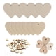 thumbnail image 2 of Corazón Disco de madera 10 piezas Colgante de madera Corazón Cuerda-Corazón de madera, 2 of 4