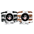 thumbnail image 1 of We Are Animals Too Protect Earth Bracelet Hand Strap Leather Rope Wristband Double Set, 1 of 3