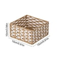 thumbnail image 3 of AOMXGD Natural Woven Storage Basket For Desk Coffee Table Snacks Cosmetics Small Items Organizer Tray, 3 of 6