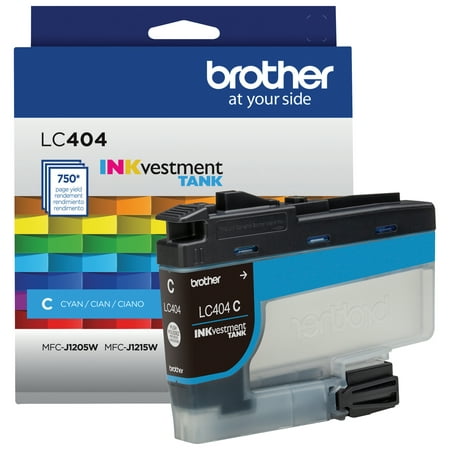 Brother Genuine Standard-yield Cyan Printer Ink Cartridge, LC404C