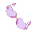 thumbnail image 4 of 1 par de gafas de sol cuadradas/en forma de corazón para muñecas a escala 1/6 Púrpura, 4 of 7