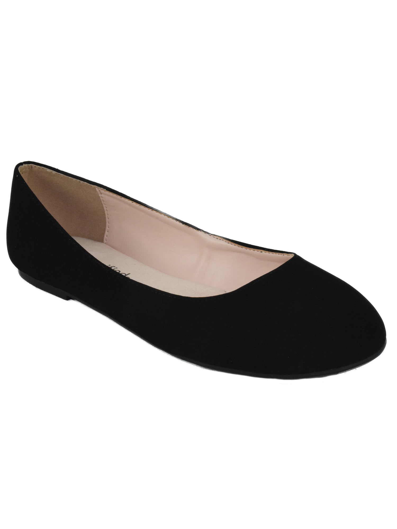 black flat slip on shoes