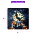 thumbnail image 5 of Happy Halloween Doberman Pinscher Witch Pumpkins Bats Set of 4 Stone Coasters Doberman Dog Lover Gifts 4x4in Absorbent Soapstone Coaster - 13012, 5 of 5