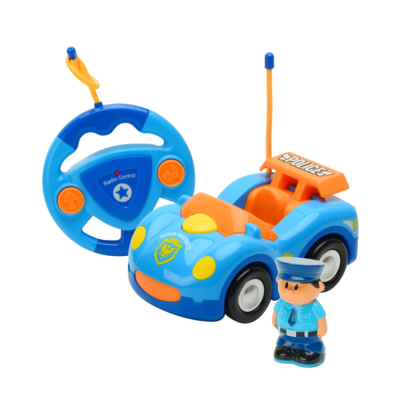 Remote Control Cartoon Car And Race Car RC Radio With Sound Effect &  Removable Doll &Light Control Toys For Kids Birthday Gifts 