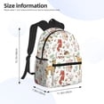 thumbnail image 3 of Daiia Cute Little Animals School Backpack for Men Women, Unisex Large Waterproof Bookbag Schoolbag Casual Daypack for High School/College/Teens/Travel/Work Black, 3 of 8