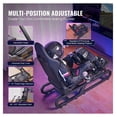 thumbnail image 2 of Racing Wheel Stand for Logitech G923/G920/G29, Thrustmaster T248P - Adjustable Simulator Cockpit, Heavy Duty Steel, 330 LBS Capacity, 2 of 7
