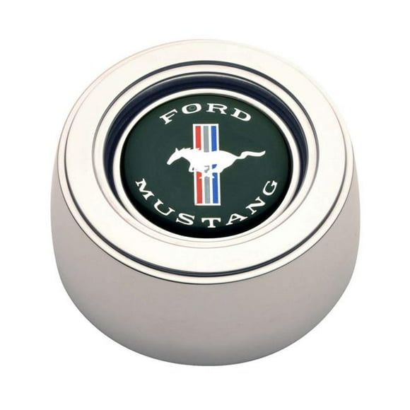 GT Performance 11-1525 GT3 Hi-Rise Mustang Color Horn Button Polished Emblem