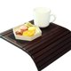 thumbnail image 2 of Bandeja de bambú para brazo de sofá, mesa auxiliar de TV pequeña recientemente mejorada para su sofá, portavasos, posavasos y control remoto ideales, 2 of 4