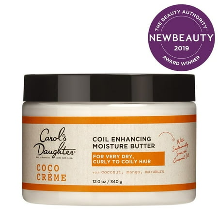 Carol's Daughter Coco Creme Paraben free Coil Enhancing Moisture Butter, with Coconut Oil, for Curly Hair, 12 (Best Drugstore Hair Products For Curly Frizzy Hair)