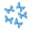 Blue pattern butterf, variant on 5PCS Fabric Butterfly Hair Clip 2000s Hairpin For Themed Event Birthdays Weddings And Casual Wear Women Girl Hair Decors