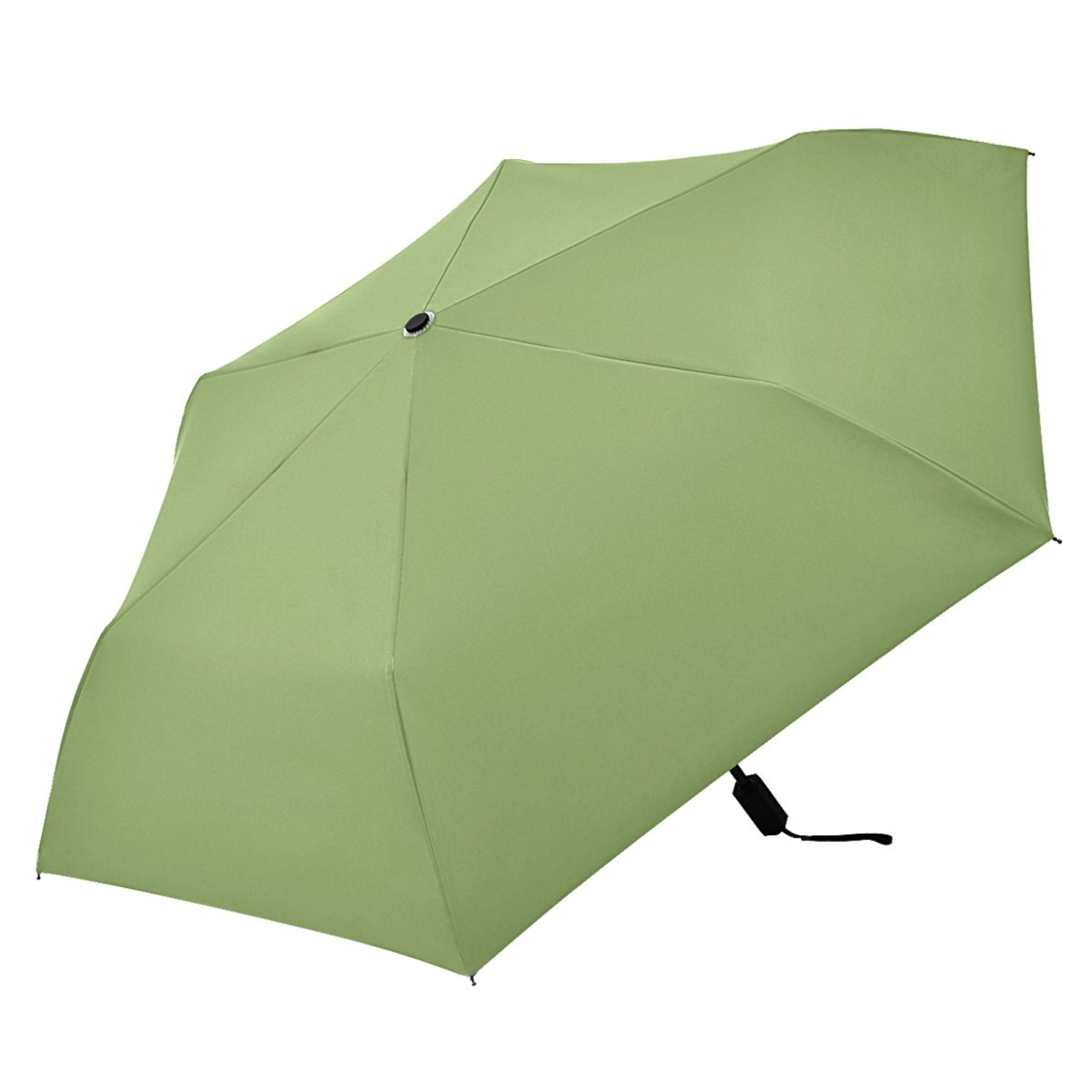 Leaf Green Compact Sun Umbrella Windproof Travel Umbrellas for Rain Strong Portable UV Protection